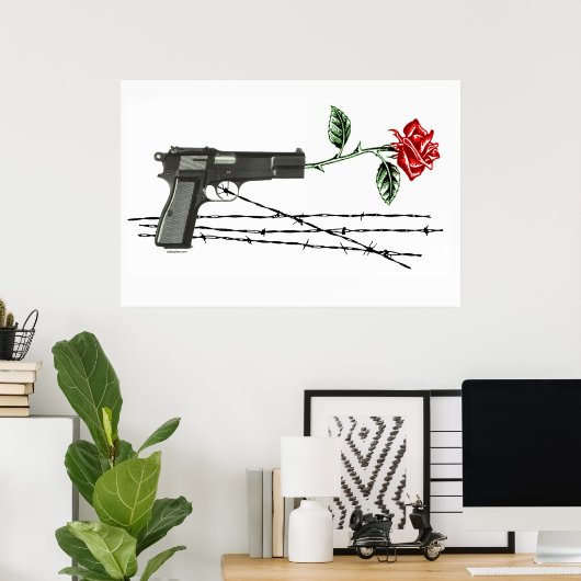 Poster des messages roses (Bureau à domicile)