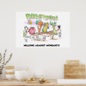Poster Des millions contre Monsanto Franken Légumes (Cuisine)