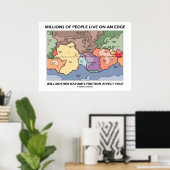 Poster Des Millions De Personnes Vivent À La Frontière (S (Bureau à domicile)