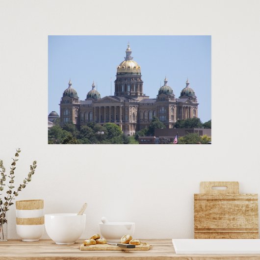 Poster Des Moines Capitol (Cuisine)