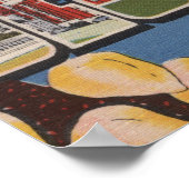 Poster Des Moines, Iowa - Grandes Lettres Scènes 2 (Coin)