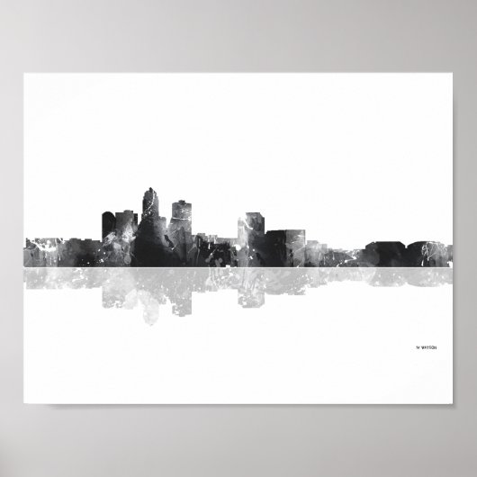 POSTER DES MOINES, IOWA SKYLINE (Devant)