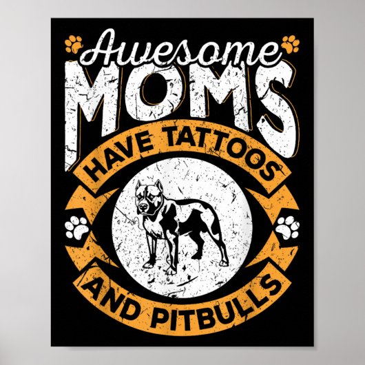 Poster Des Moms Impressionnantes Ont Des Tatouages Et Des (Devant)