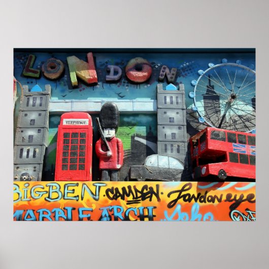 Poster des monuments de Londres (Devant)