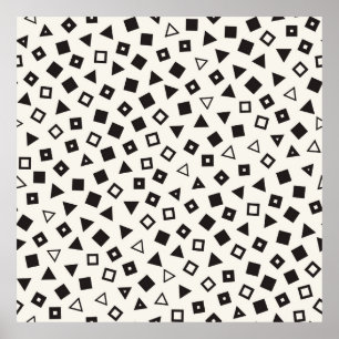 Poster Des motifs chaotiques et invisibles. Géom dispersé