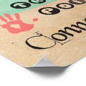 Poster des mots de massage thérapeutique (Coin)