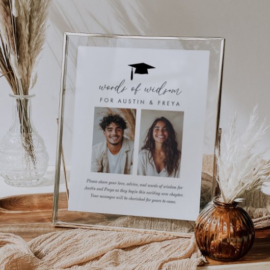 Poster des mots de sagesse pour les diplômés