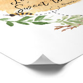 Poster Des mots semblables à miel, à la couronne de fleur (Coin)