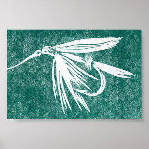 Poster des mouches à truites