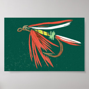 Poster des mouches à truites