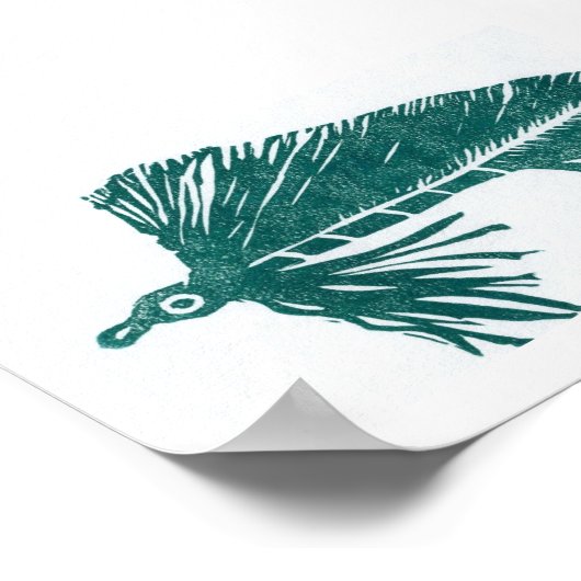 Poster des mouches à truites (Coin)