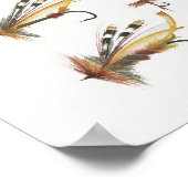 Poster des mouches de pêche #1 (Coin)