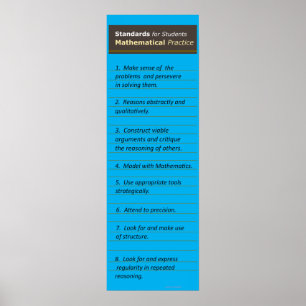 Poster des normes pour les pratiques mathématiques