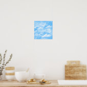 Poster des nuages Bleu Ciel Blanc (Cuisine)