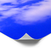 Poster des nuages dans le ciel bleu clair (Coin)