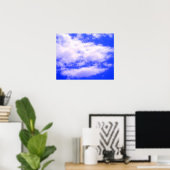Poster des nuages dans le ciel bleu clair (Bureau à domicile)