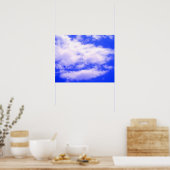 Poster des nuages dans le ciel bleu clair (Cuisine)