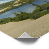 Poster Des nuages de cumulus flottent au-dessus des lacs, (Coin)