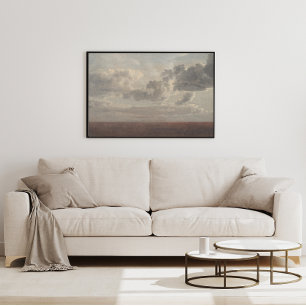 Poster Des nuages moisis au-dessus de la mer. Vintage pét