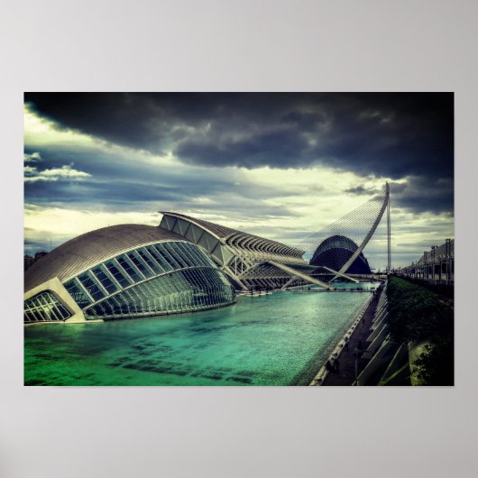 Poster Des nuages sur l'affiche de Valence (Devant)