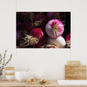 Poster des oignons rouges (Cuisine)