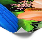 Poster des oiseaux de la Jungle d'Amérique Central (Coin)