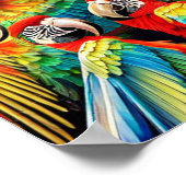 Poster des oiseaux sauvages de Macaw (Coin)
