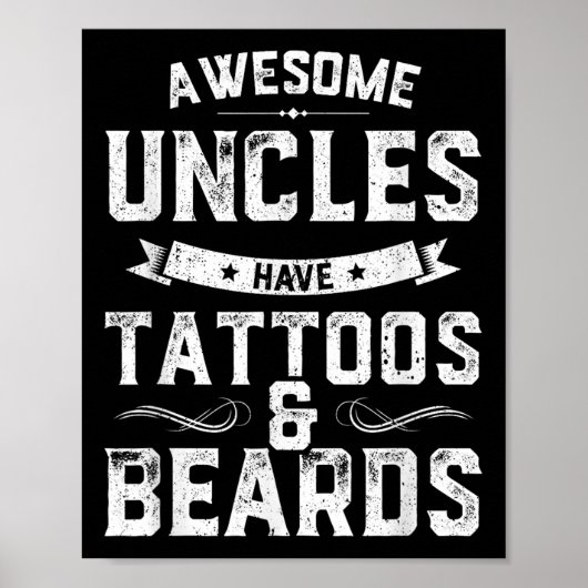Poster Des Oncles Impressionnants Ont Des Tatouages Et De (Devant)