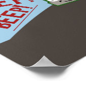 Poster Des ours conduisant un camion-poubelle (Coin)