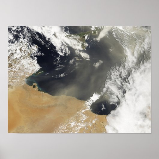 Poster Des panaches de poussière soufflant au large des c (Devant)