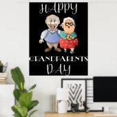 Poster des pancartes de la fête des grands-parents (Bureau à domicile)