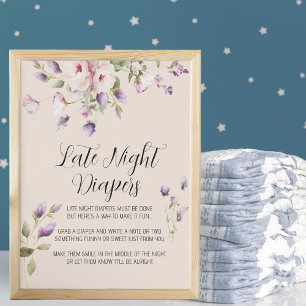 Poster des pancartes Lavender Magnolia Late Late N