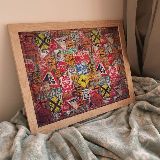 Poster des panneaux de rue pour le découpage ou le