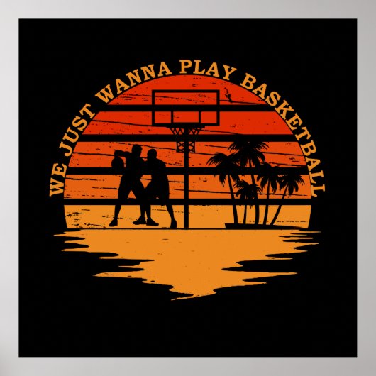 Poster des paroles amusantes de basket-ball (Devant)