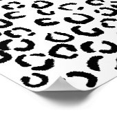 Poster Des patters de Black and White Leopard. (Coin)