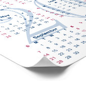 Poster Des pavots d'été. Calendrier des beaux-arts 2025 (Coin)