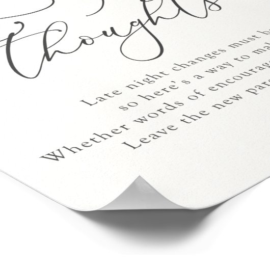 Poster des pensées de couche d'eucalyptus (Coin)