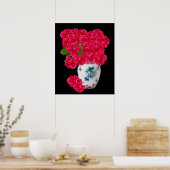 Poster des Peonies Roses Profondes (Cuisine)