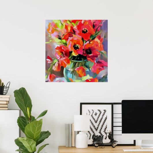 Poster Des Pépites Dans Un Vase En Verre (Bureau à domicile)