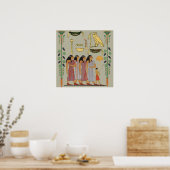 Poster des personnes égyptiennes âgées (Cuisine)