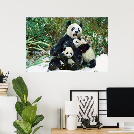 Poster des petits panda (Bureau à domicile)