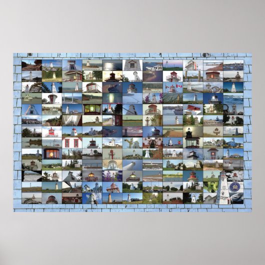 Poster des phares de l'Île-du-Prince-Édouard (Devant)