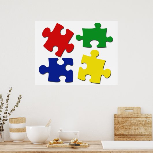 Poster des pièces de puzzle (Cuisine)