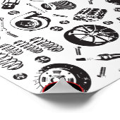 Poster des pièces de voiture (Coin)