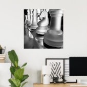 Poster des pièces d'échecs (Bureau à domicile)