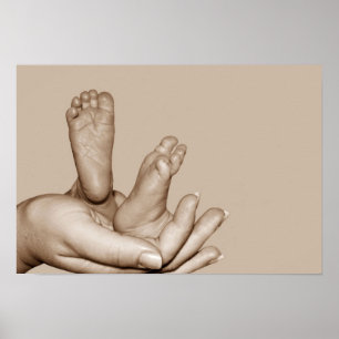 Poster des pieds bébés