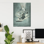 Poster des pieds sportifs (Bureau à domicile)