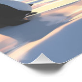 Poster des pingouins qui refroidissent sur une banquise (Coin)