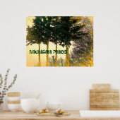 Poster des pins du Michigan (Cuisine)