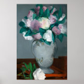 Poster Des pivoines de Manet possiblement des fleurs de b (Devant)